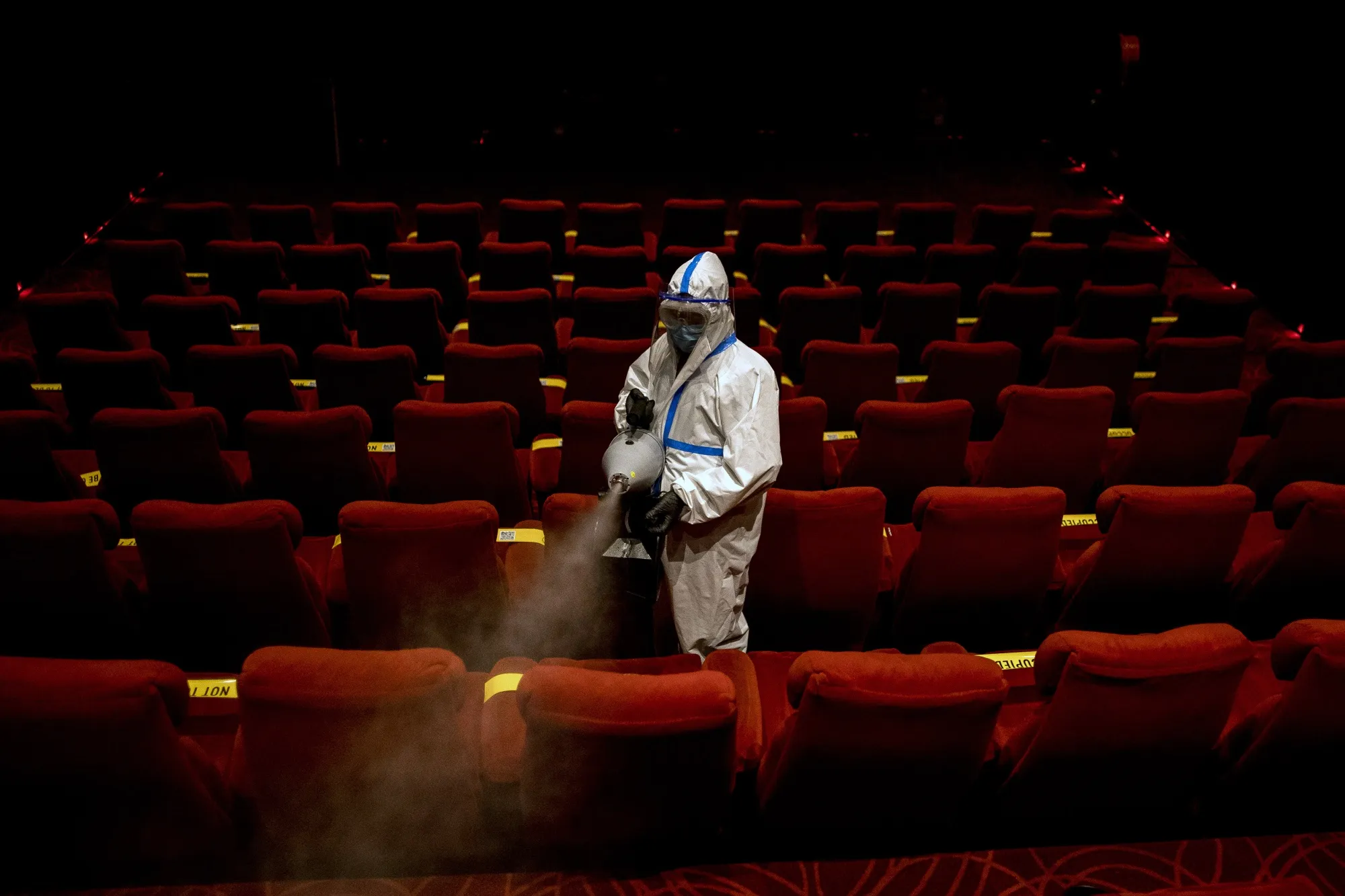 Spray it down and open it up.