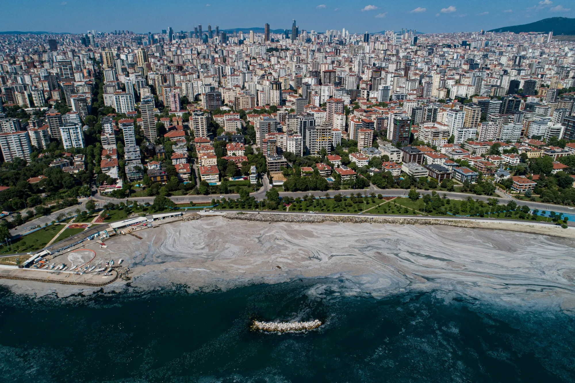Urban development and unregulated industrialization around Istanbul are being blamed for a&nbsp;slimy outbreak of mucilage in Turkey's Marmara Sea.&nbsp;