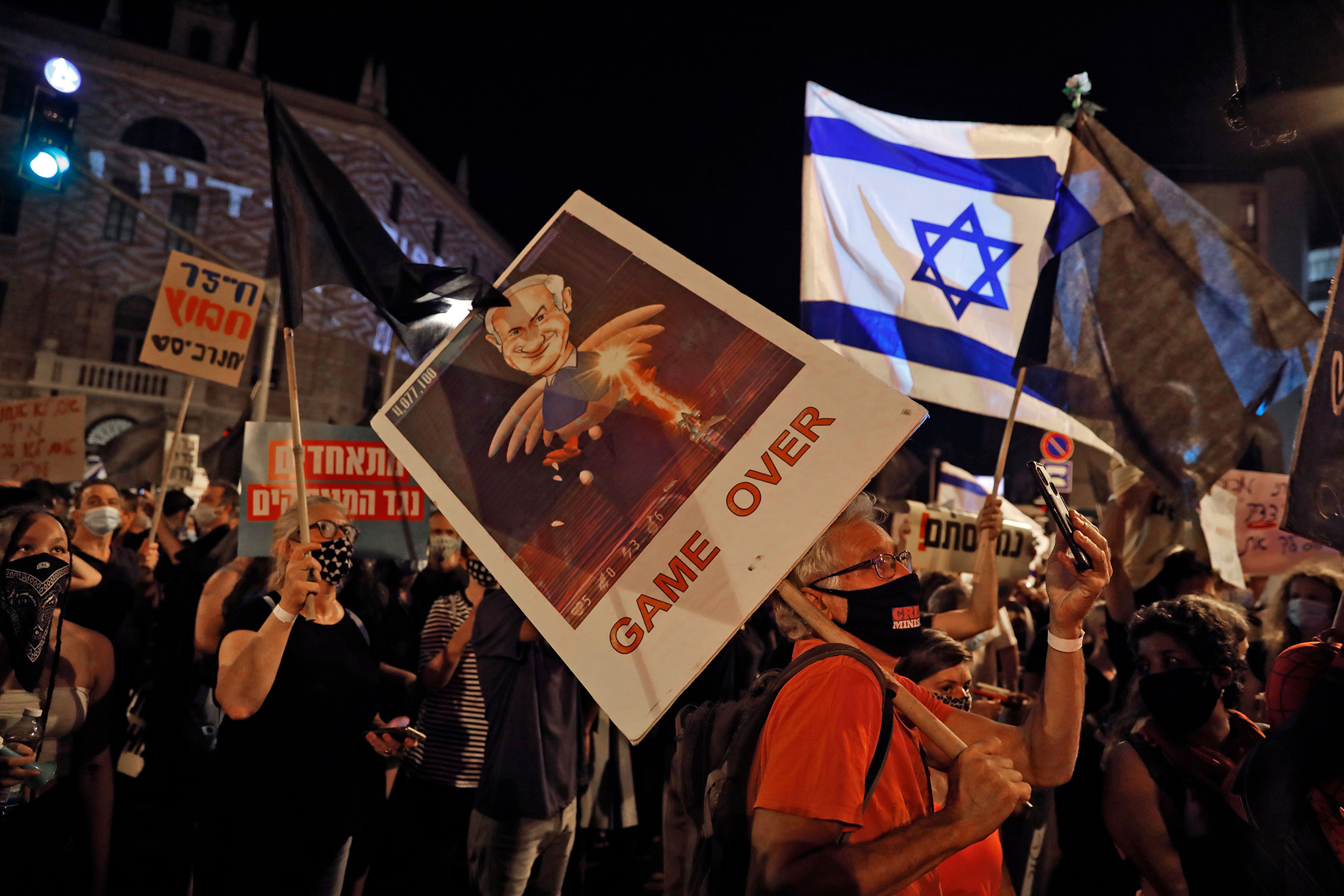 Raging Protests Confront Netanyahu With Virus Moment Of Truth - Bloomberg