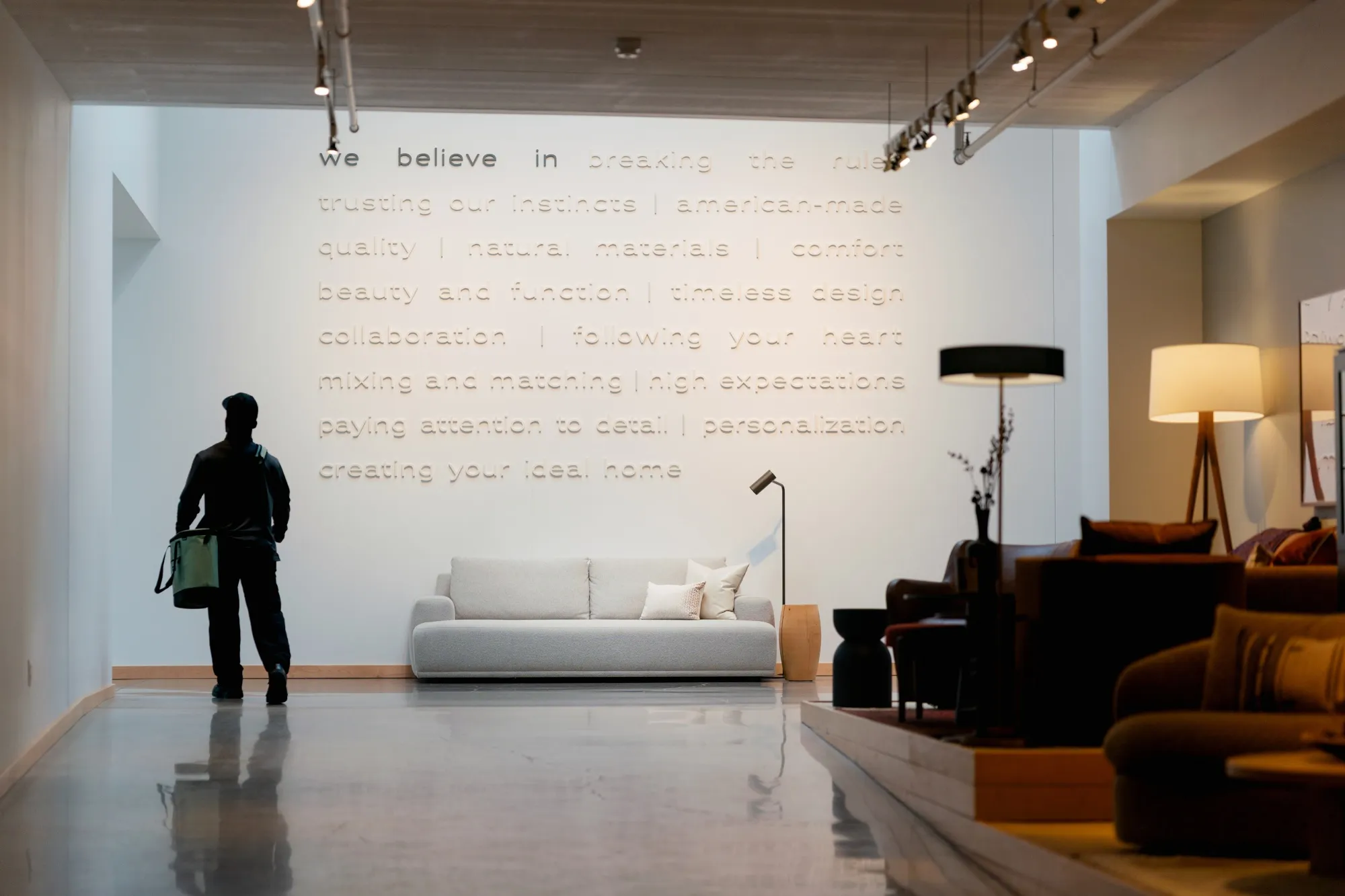 The furniture company’s&nbsp;headquarters wears its heart on its&nbsp;wall.
