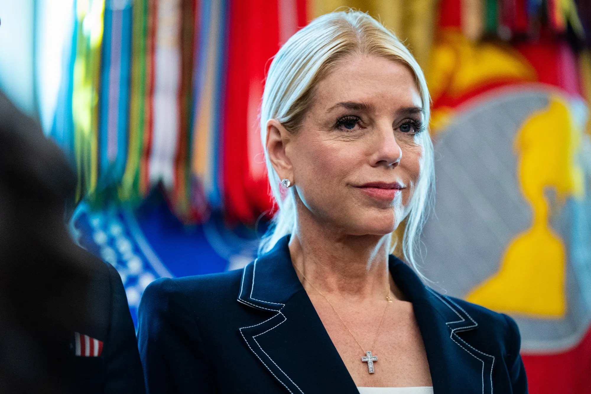 Pam Bondi during an executive order signing at the White House last year.