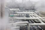 Pipework at a gas receiving station, operated by Gascade Gastransport GmbH, in Mallnow, near Lebus, Germany, on Tuesday, Nov. 23, 2021. Europe is set to get its first cold spell of the winter season, putting the continent’s already scant energy supplies under pressure.