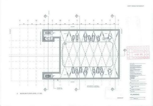 Car museum floor level design.
