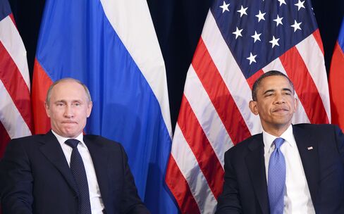 Russia's President Vladimir Putin & U.S. President Barack Obama