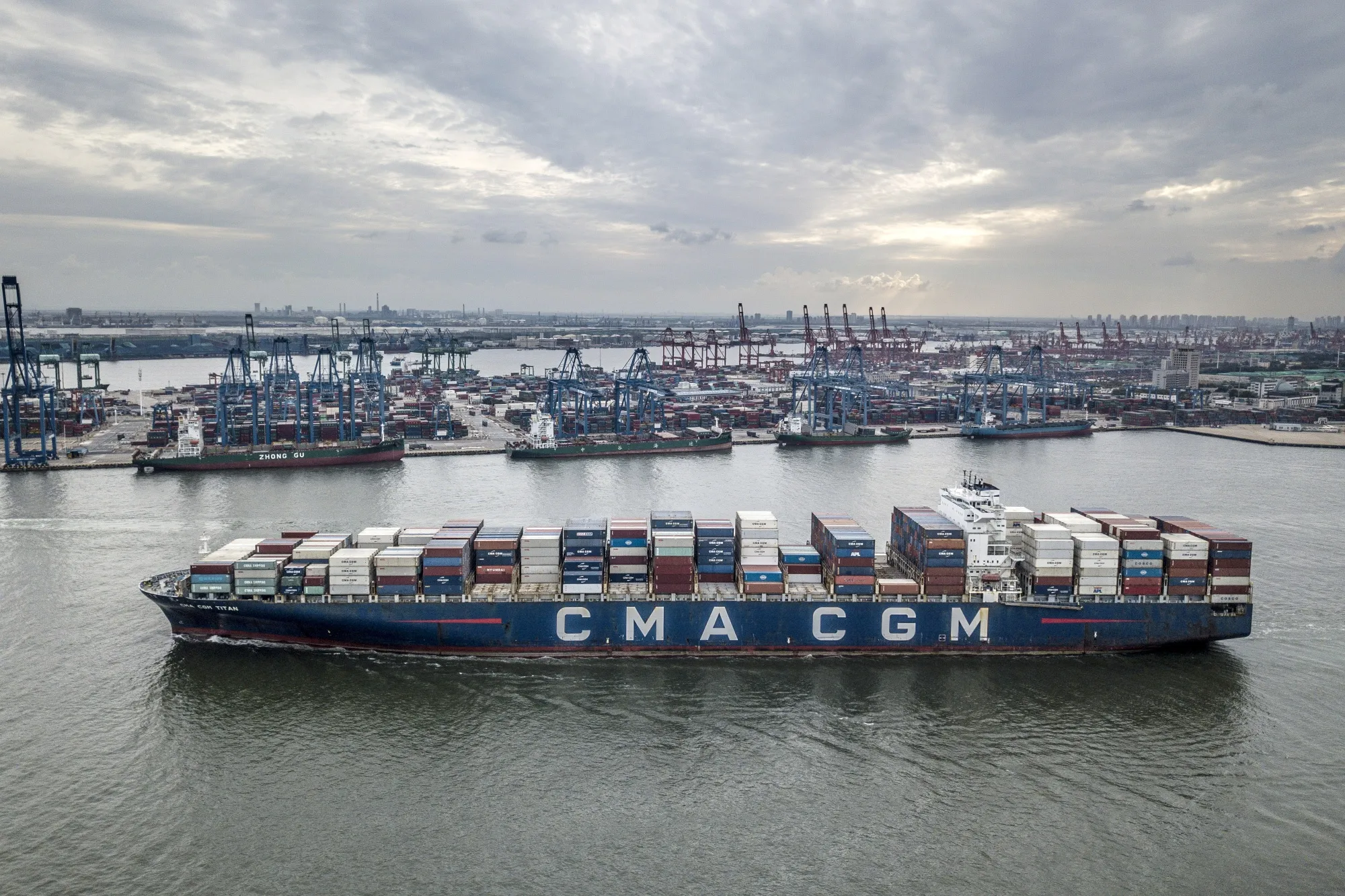Views of Tianjin Port as China's Trade Unexpectedly Surges Despite Virus Outbreak