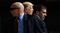 U.S. Secret Service agents surround Donald Trump during a campaign event in Dayton, Ohio, on March 12, 2016.