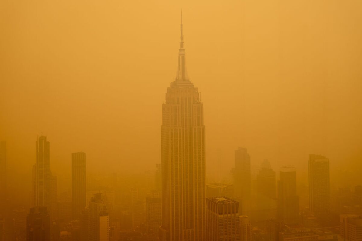 Wildfires burning in Canada are continuing to create poor air quality