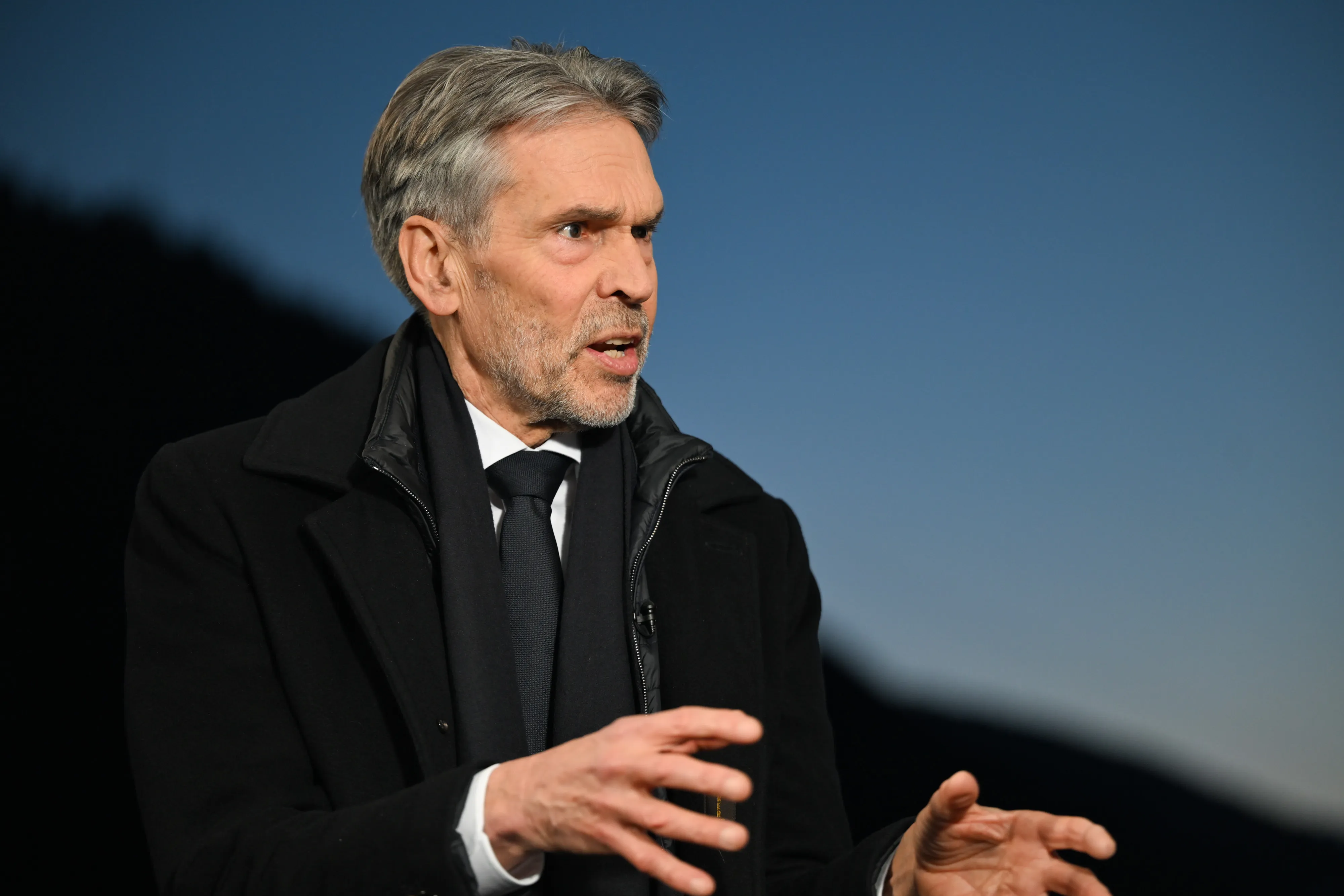 Netherlands’s prime minister Dick Schoof during a Bloomberg Television interview during the World Economic Forum in Davos, Switzerland on Jan. 21.