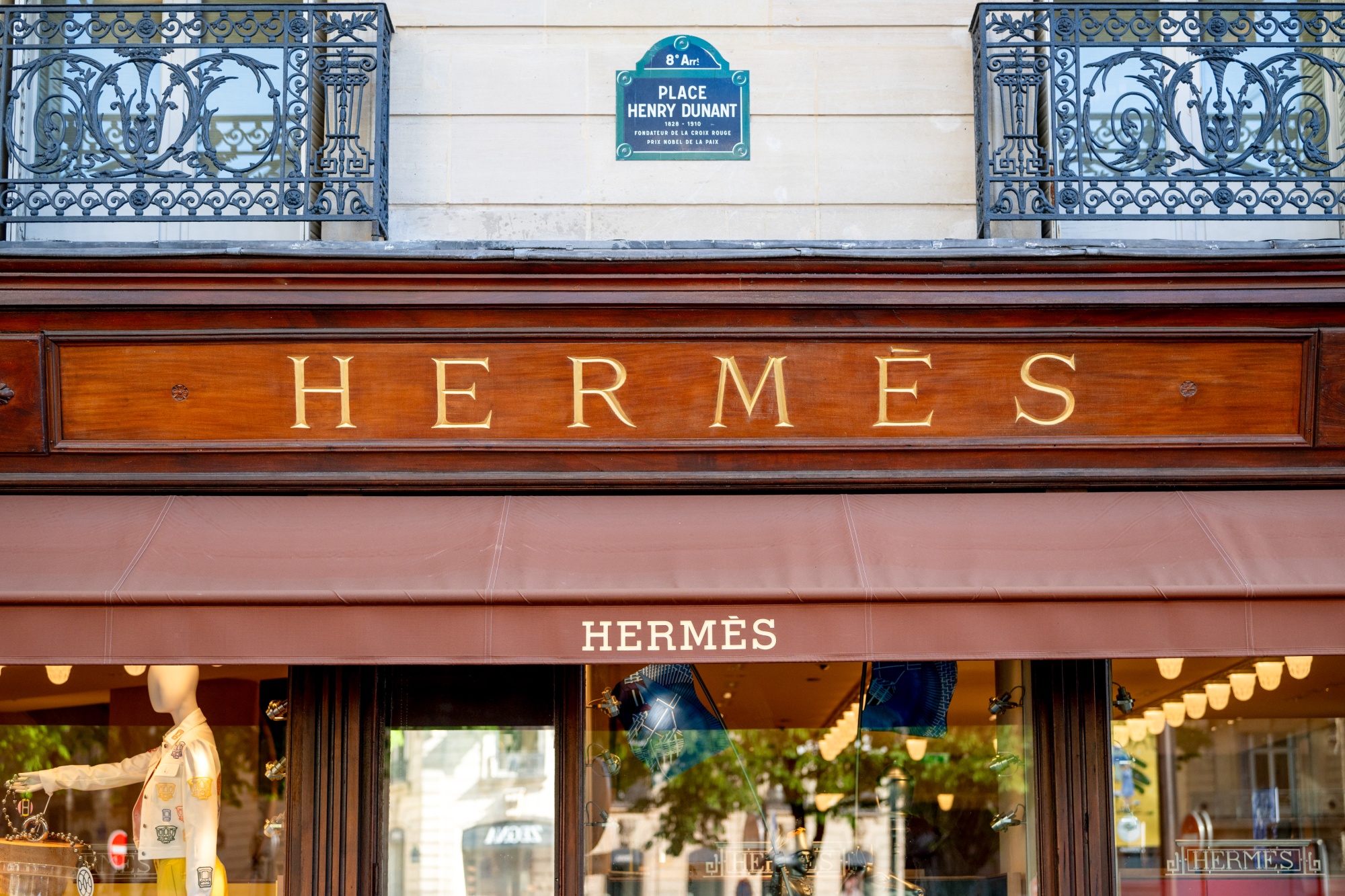 A Hermès boutique in Paris.