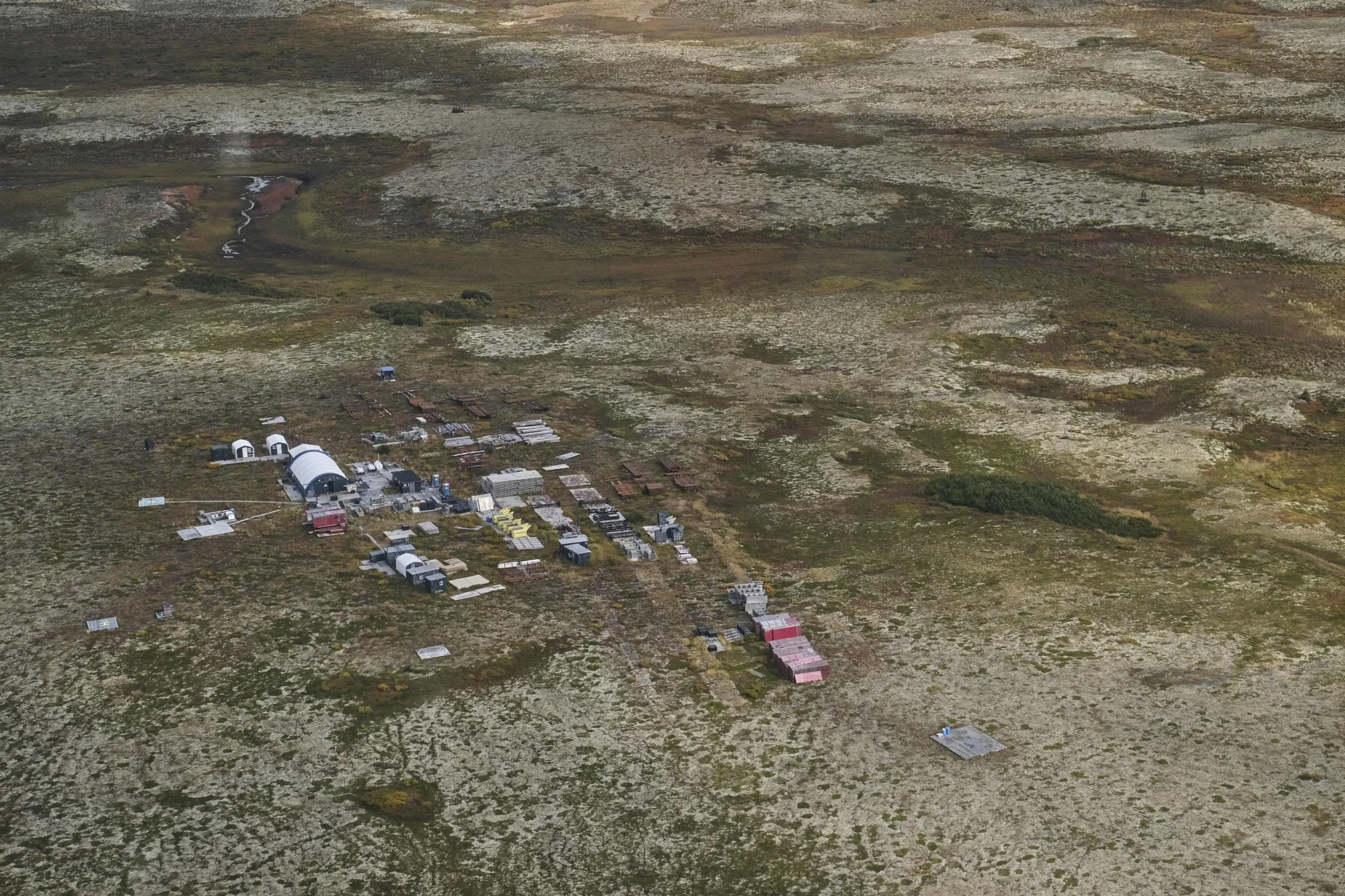 The Pebble Partnership exploration camp in southwest Alaska.