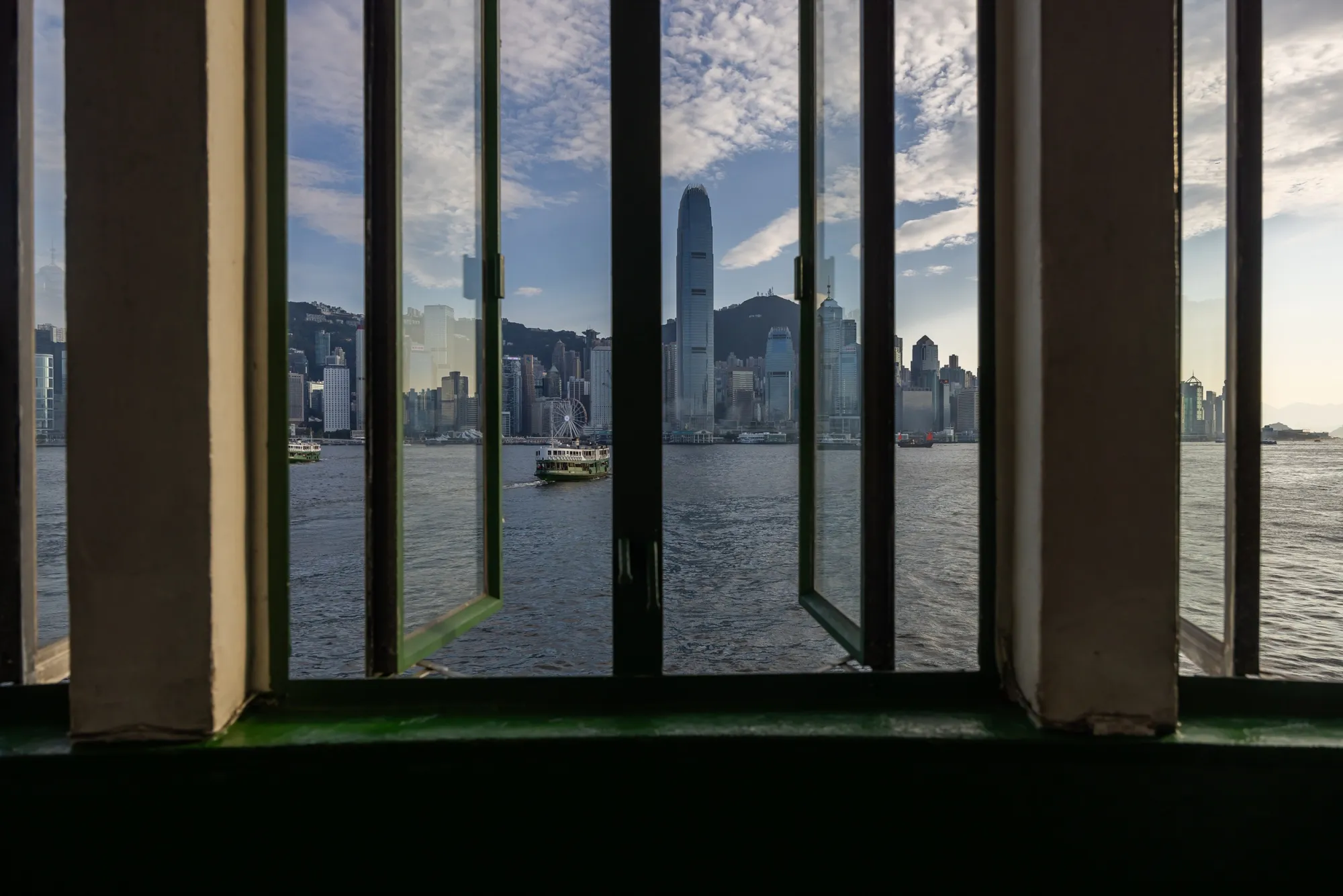 Hong Kong Island viewed from Kowloon’s Star Ferry pier.