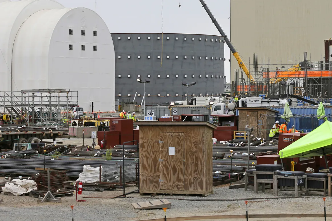 Construction on the V.C. Summer Nuclear Station on Sept. 21, 2016.
