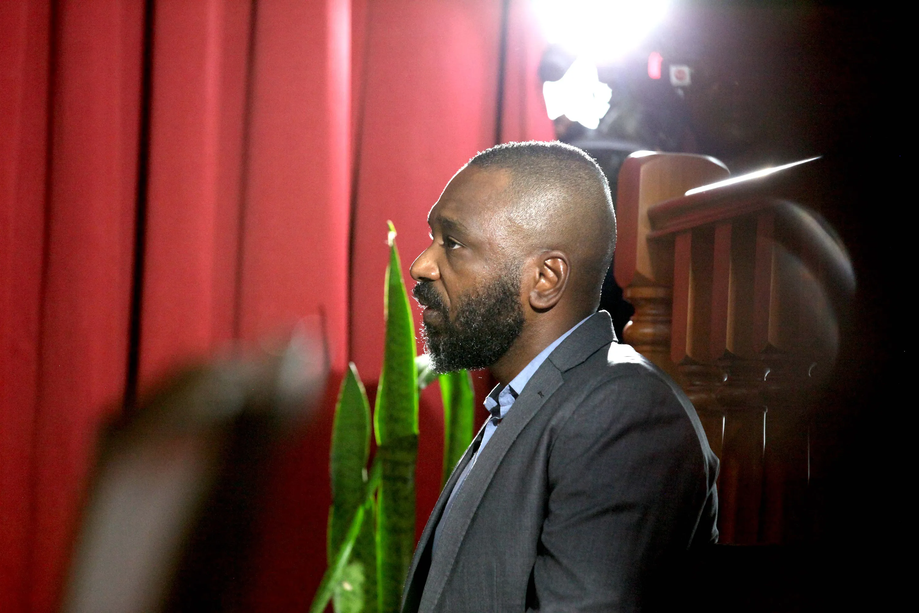 Jose Filomeno dos Santos appears in the high court&nbsp;in Luanda, on Dec. 9.