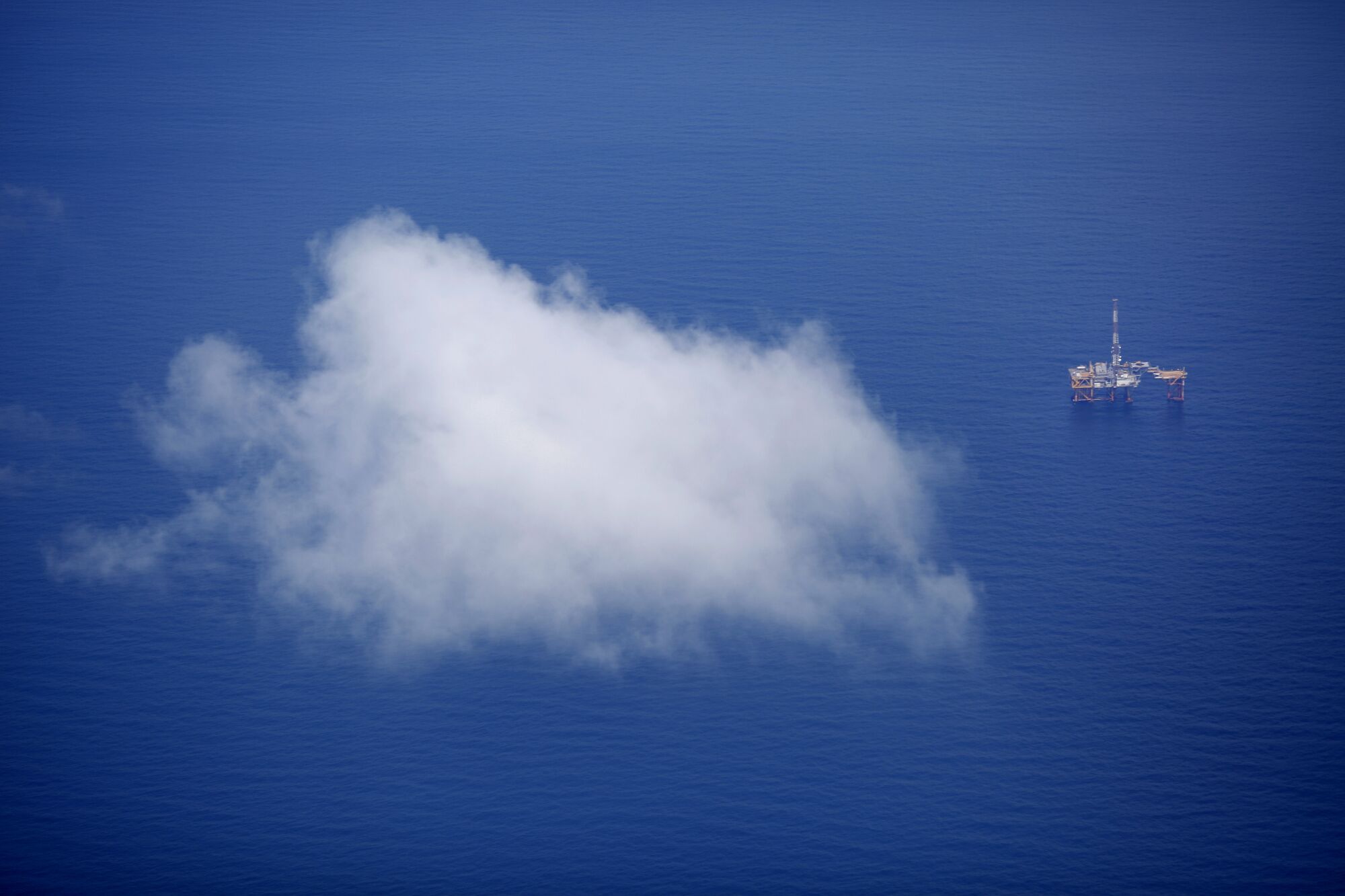 A Chevron Corp. deepwater oil platform in the Gulf of Mexico.