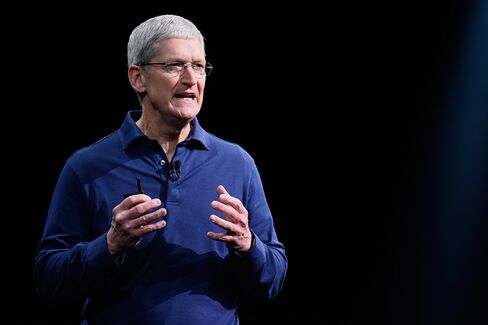 Tim Cook, chief executive officer of Apple Inc., speaks during the Apple World Wide Developers Conference (WWDC) in San Francisco, California, U.S.