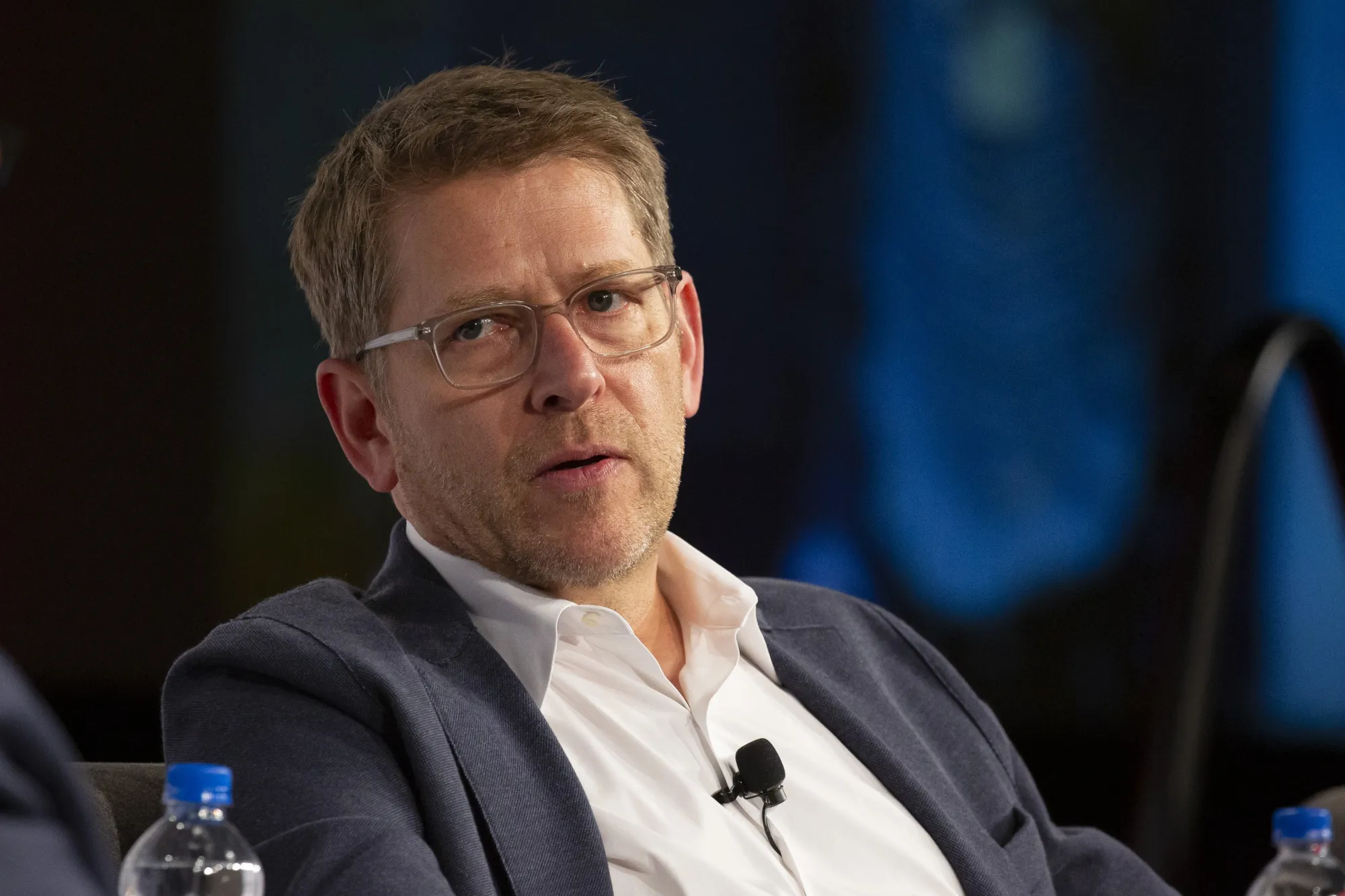 Jay Carney&nbsp;speaks during the GeekWire Summit in Seattle&nbsp;on Oct. 9.&nbsp;