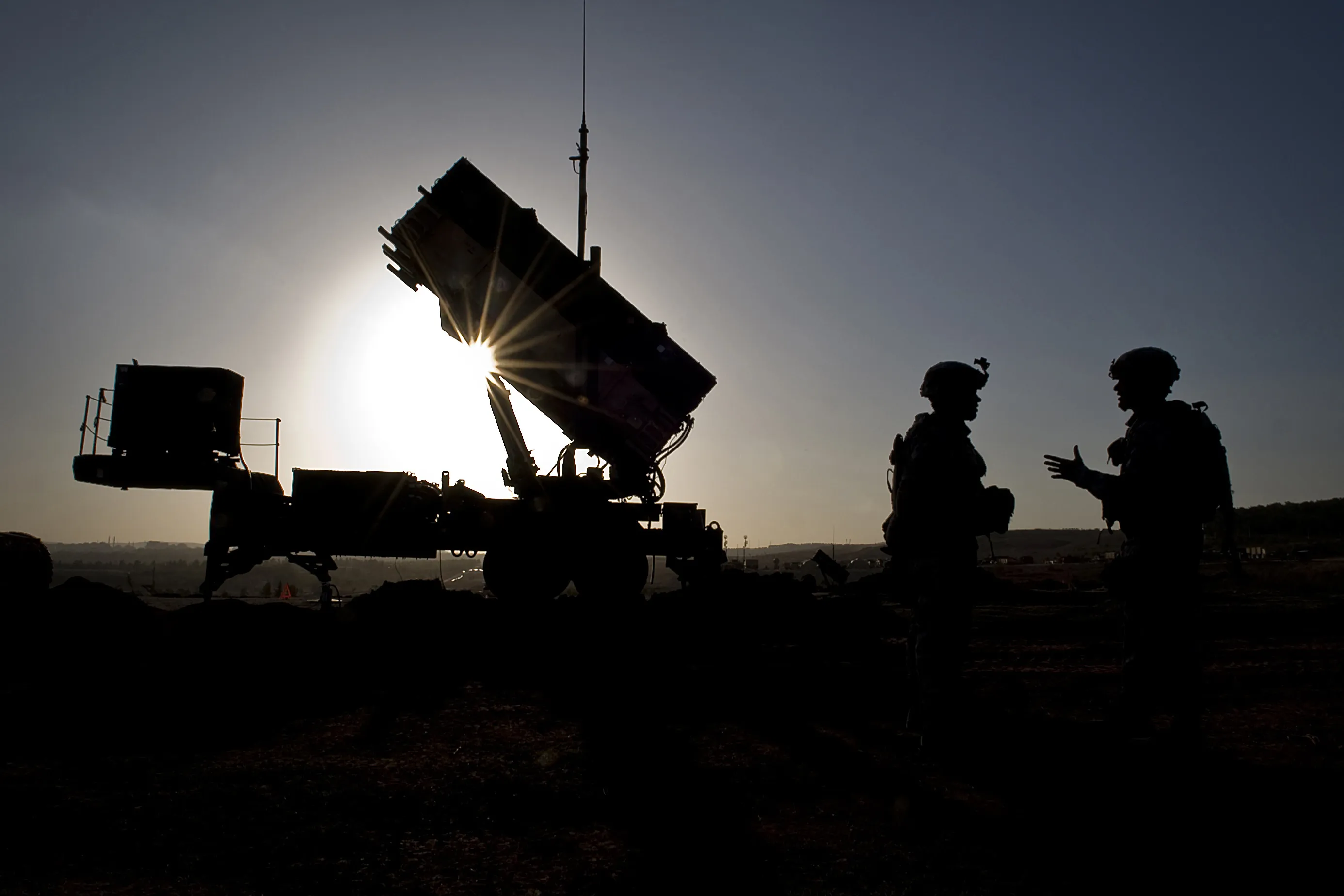 A Patriot missile battery