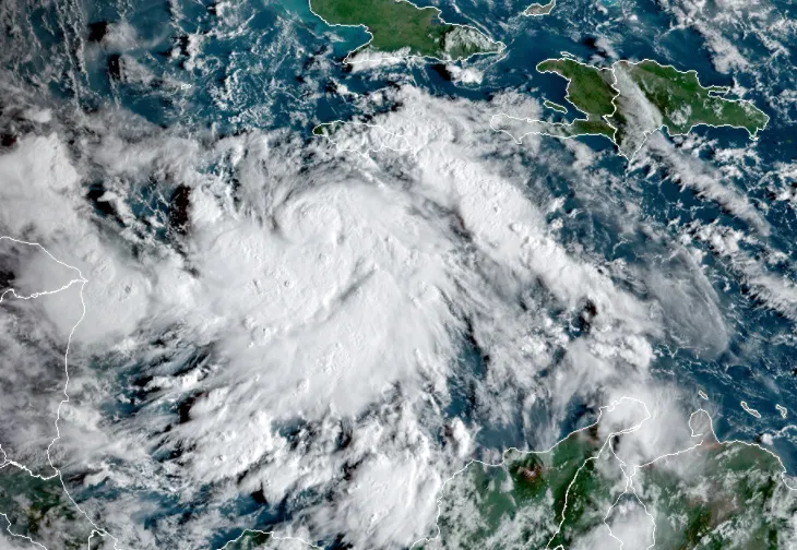 Tropical Storm Delta on Oct. 5.