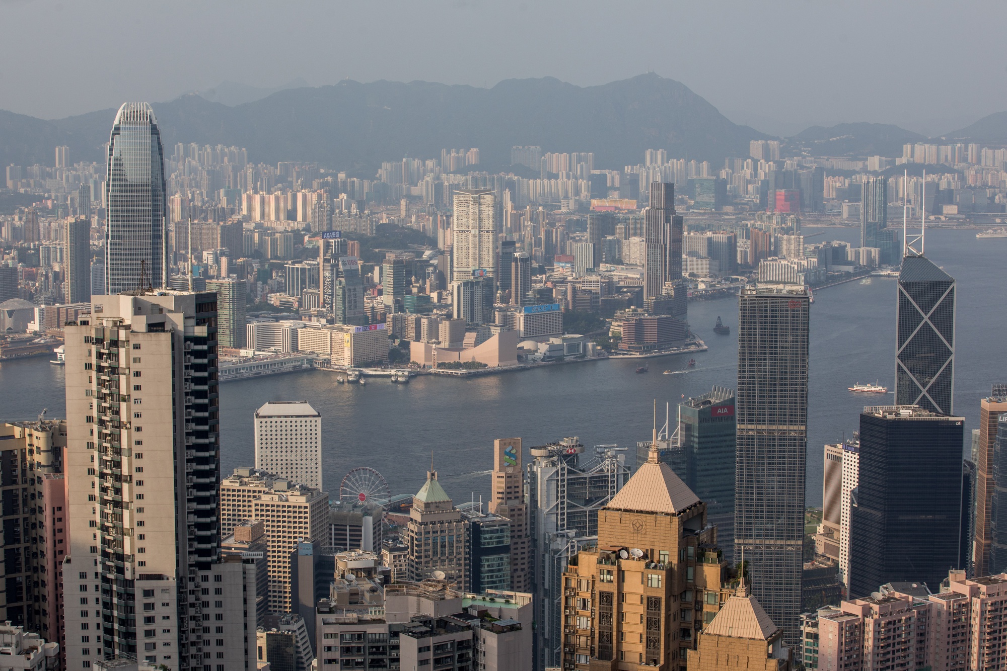 View from Victoria Peak in Hong Kong.