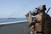 US&nbsp;forces patrol the Arabian Sea on April 20.