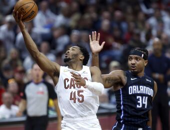 relates to Donovan Mitchell scores 23 as Cavaliers power to 96-86 win over Magic and 2-0 lead in series