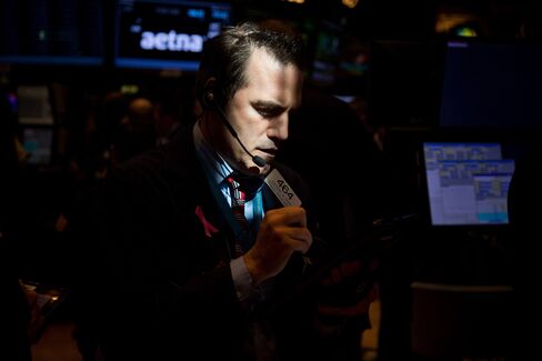Trading On The Floor Of The NYSE As U.S. Stocks Climb While Tech Shares Rally While Rate Anxiety Ebbs