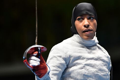 U.S. fencer Ibtihaj Muhammad.