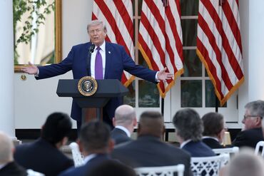 President Trump Holds A Dinner For National Police Week In The Rose Garden
