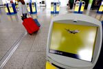 Ryanair's self-service check-in at Stansted Airport, U.K.