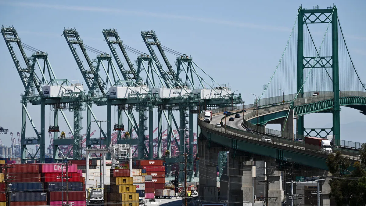 The Port of Los Angeles.