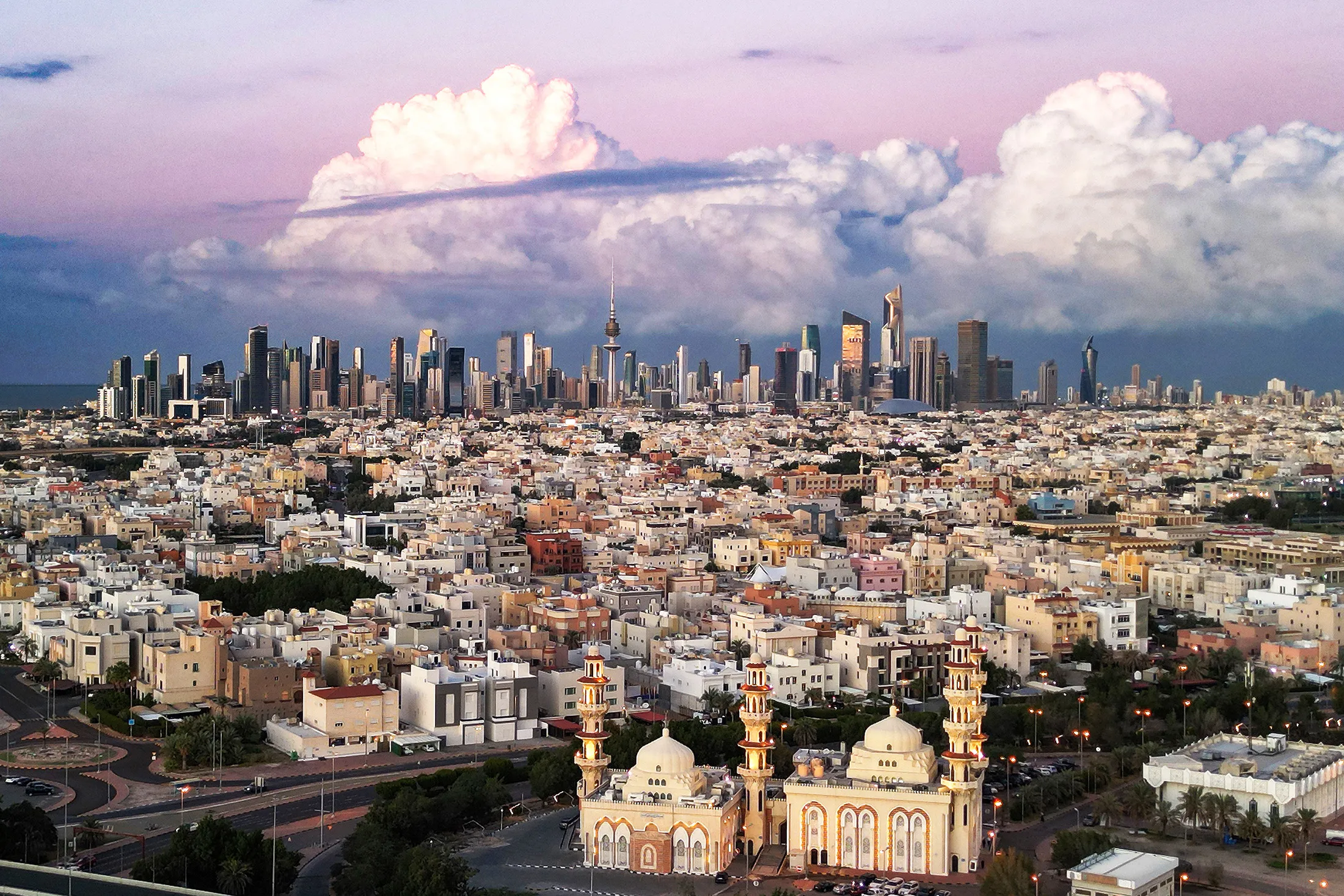 Kuwait City&nbsp;skyline.