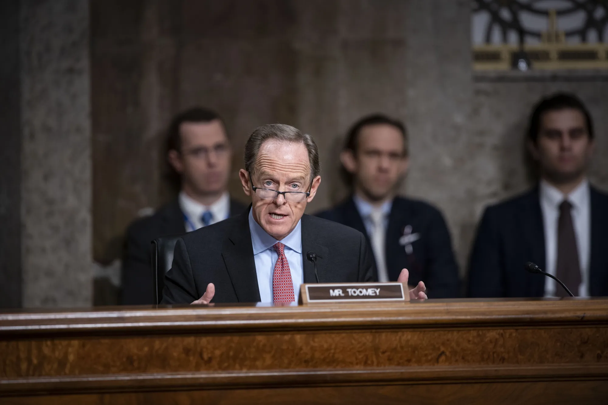Pat Toomey, the top Republican on the Senate Banking Committee