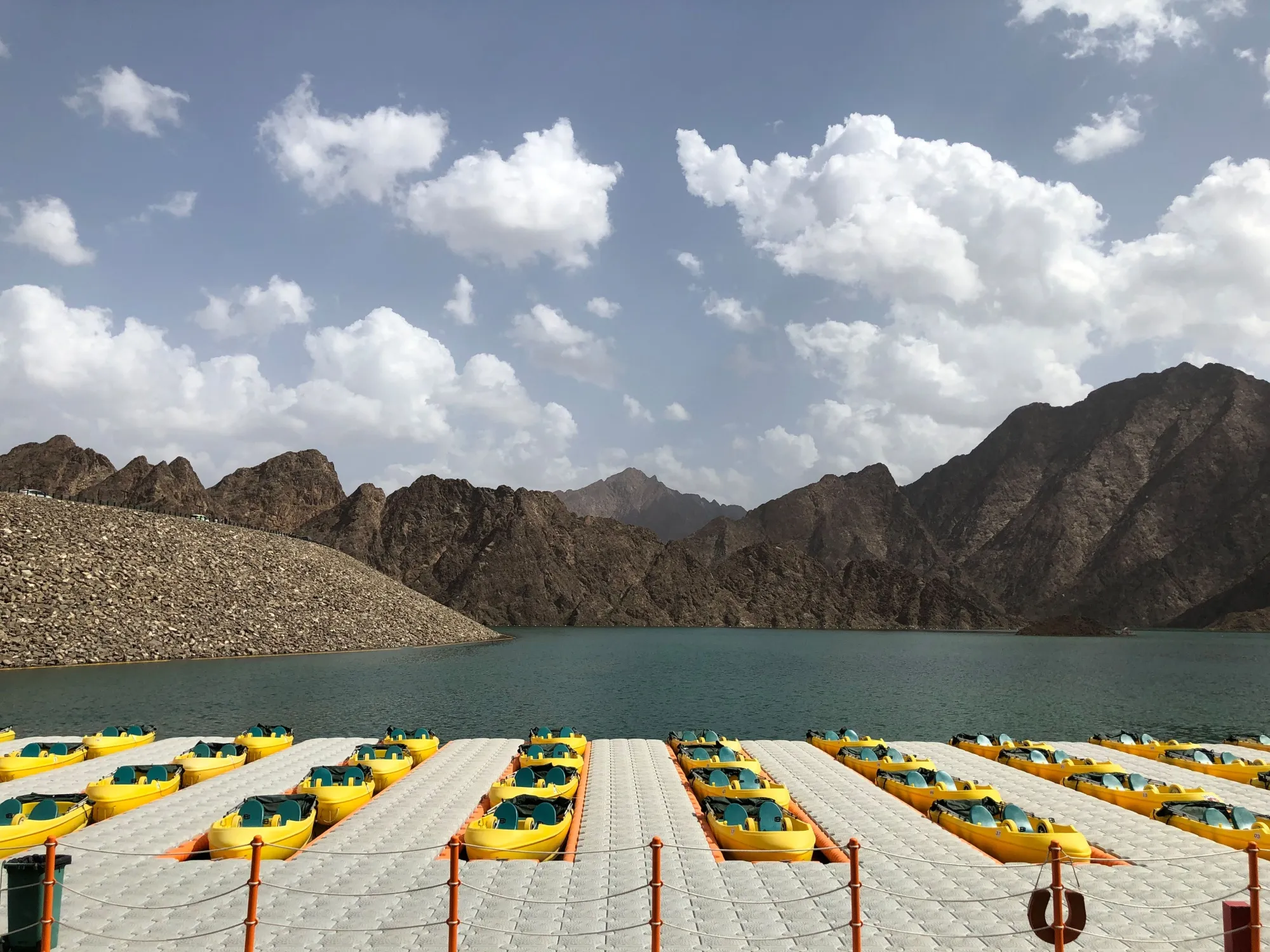 The shut down Hatta Kayak in Dubai's mountain town of Hatta, on March 20.