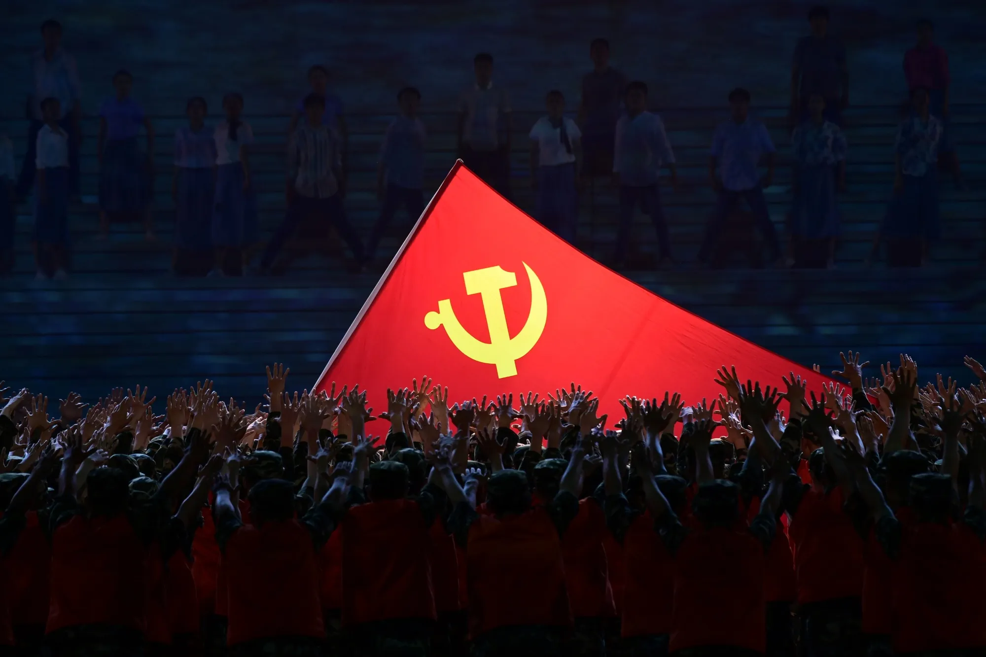 China Holds Art Performance 'The Great Journey' For CPC Centenary
