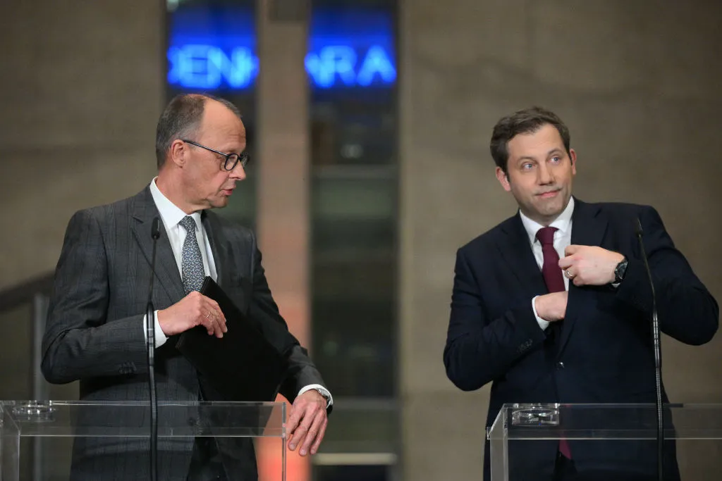 Friedrich Merz and Lars Klingbeil in Berlin.