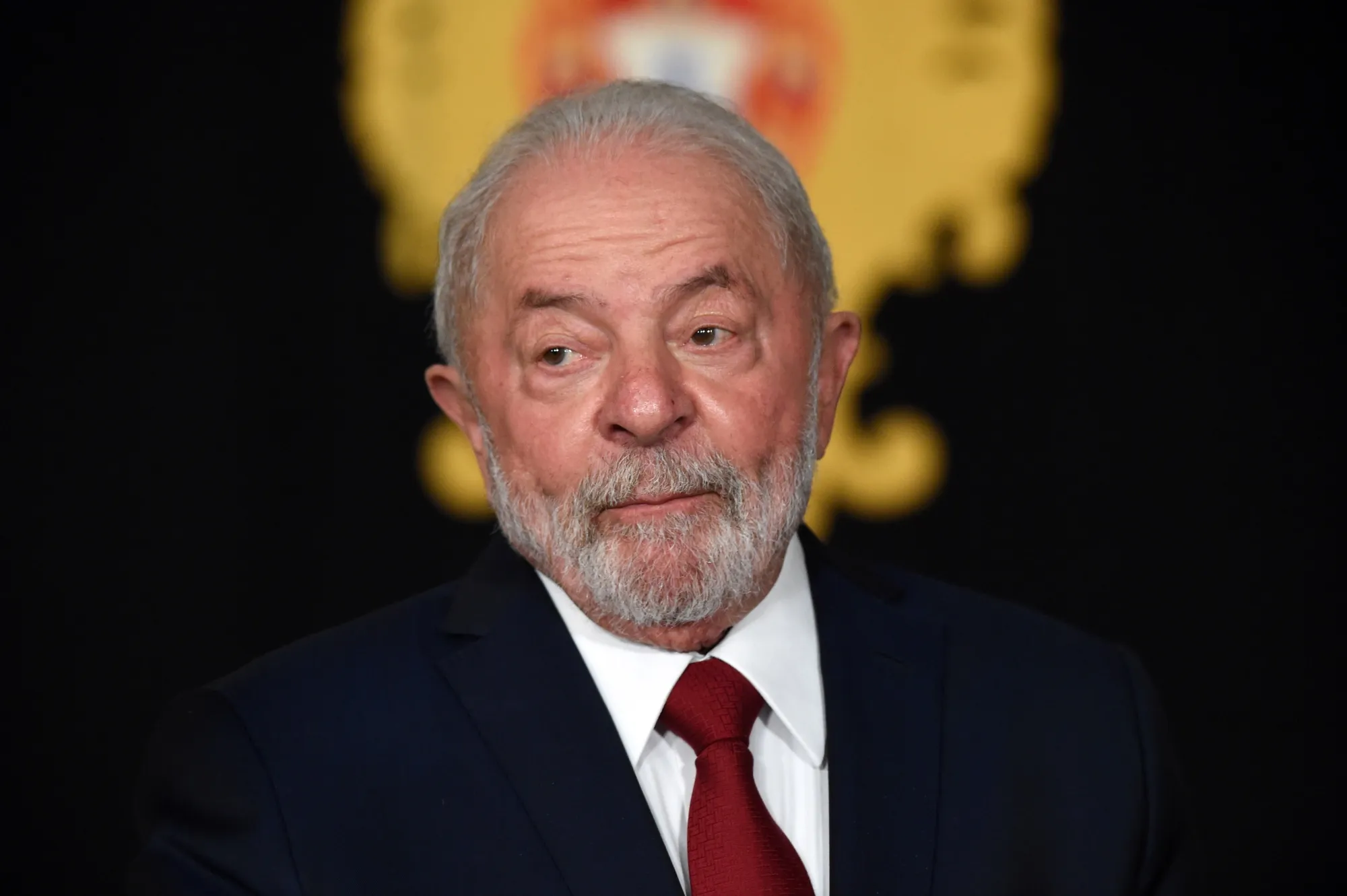 Luiz Inacio Lula da Silva, Brazil's president-elect, during a meeting in Lisbon, Portugal, on Friday.