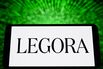 In this photo illustration, a Legora logo is seen on a