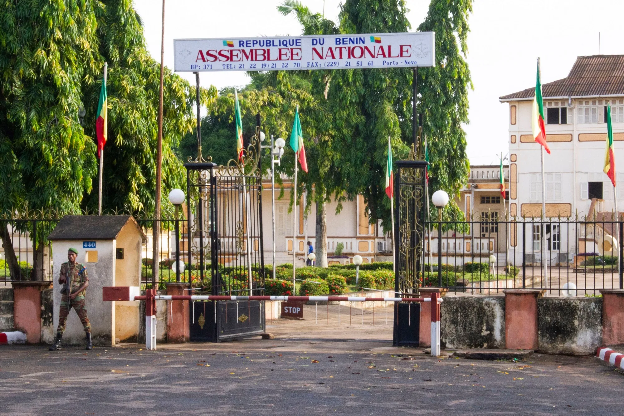 Benin's national assembly in Porto Novo, Benin.