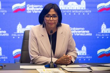 Vice President Delcy Rodriguez Holds Press Conference 