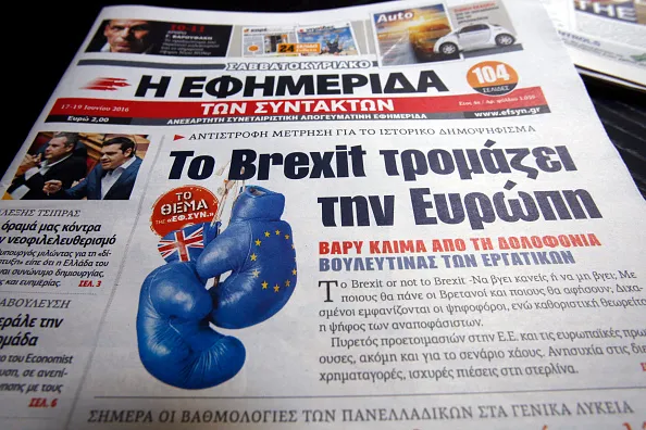 "Brexit Scares Europe." That was then.
