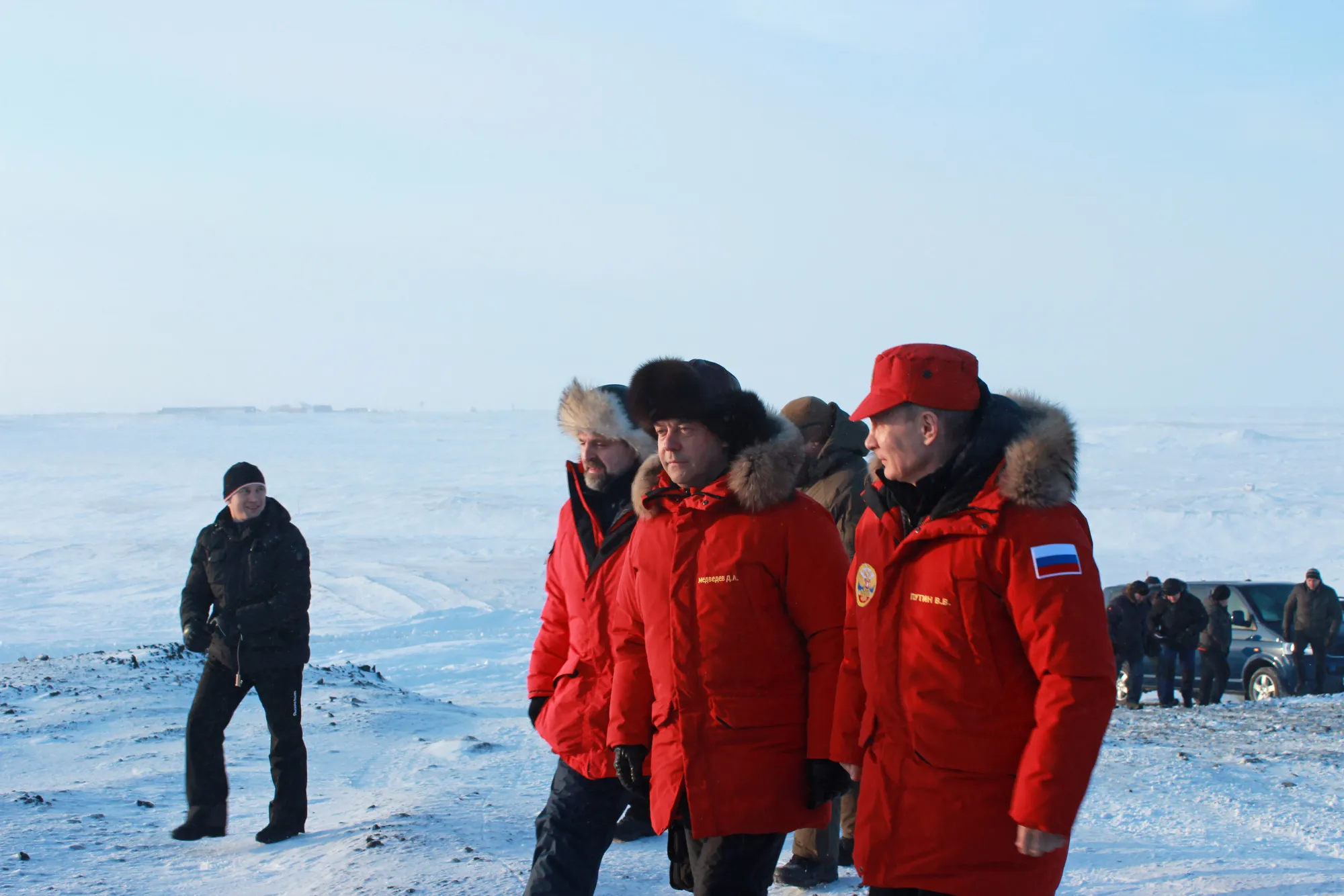Vladimir Putin in the Franz Josef Land archipelago, Russia 2017.