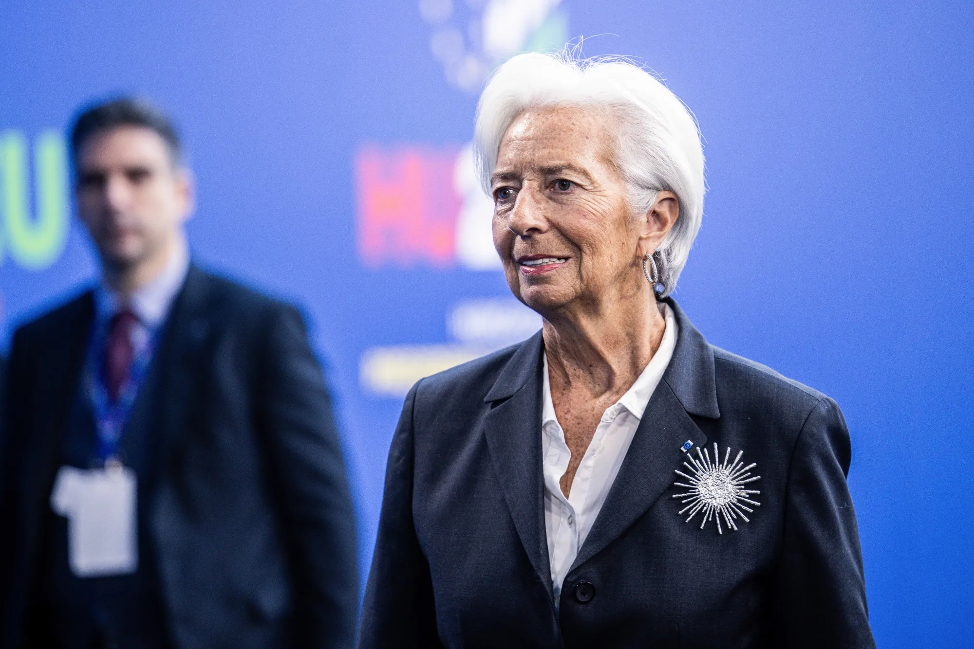 Christine Lagarde in Budapest on Nov. 8.