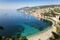 On the Riviera. Coastline and bay in Villefranche (FRANCE). This image is processed from 16-BIT RAW and professionally edited for best quality and usage.Similar photos from same area: