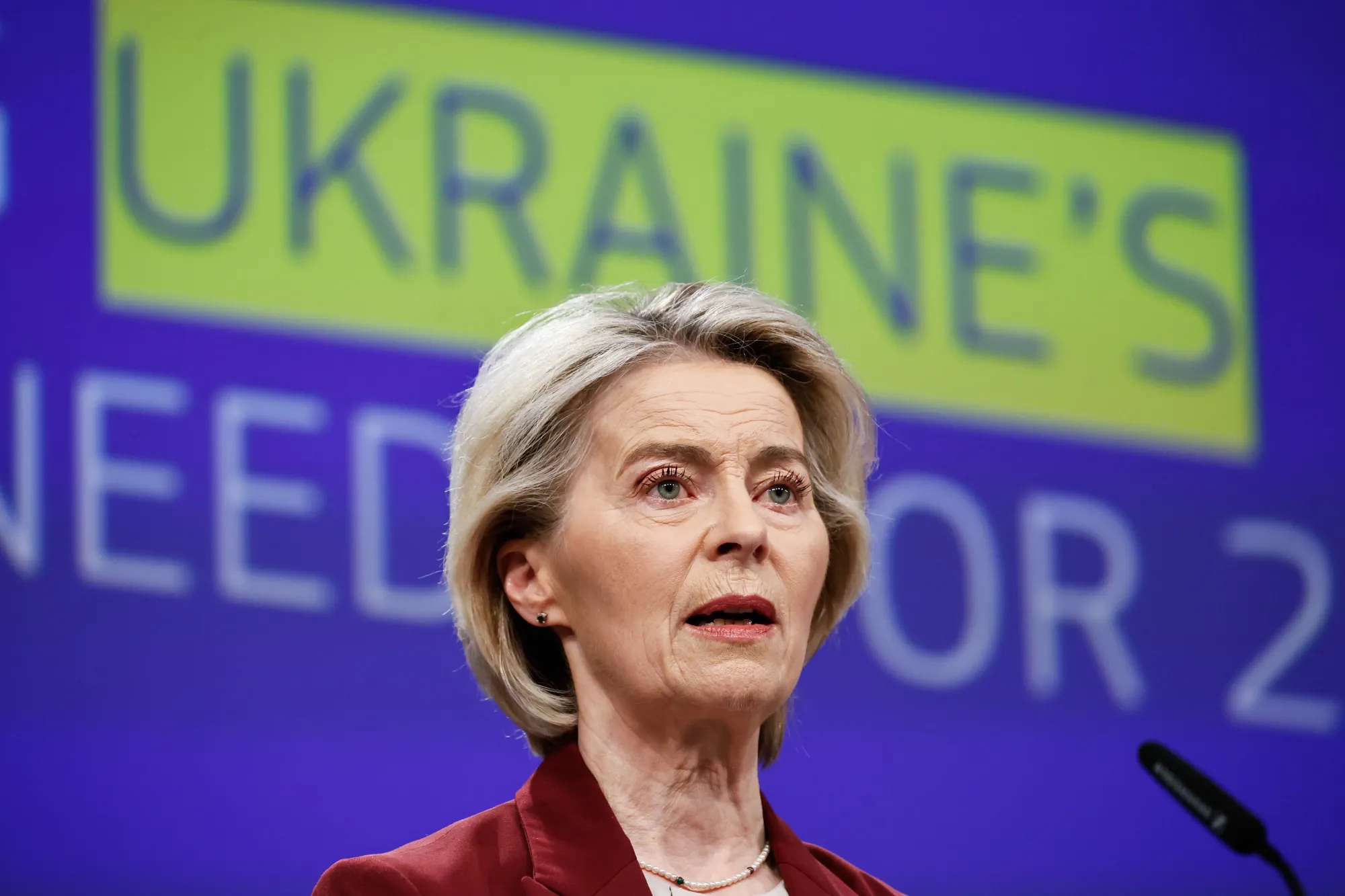 Ursula von der Leyen in Brussels on Dec. 3.