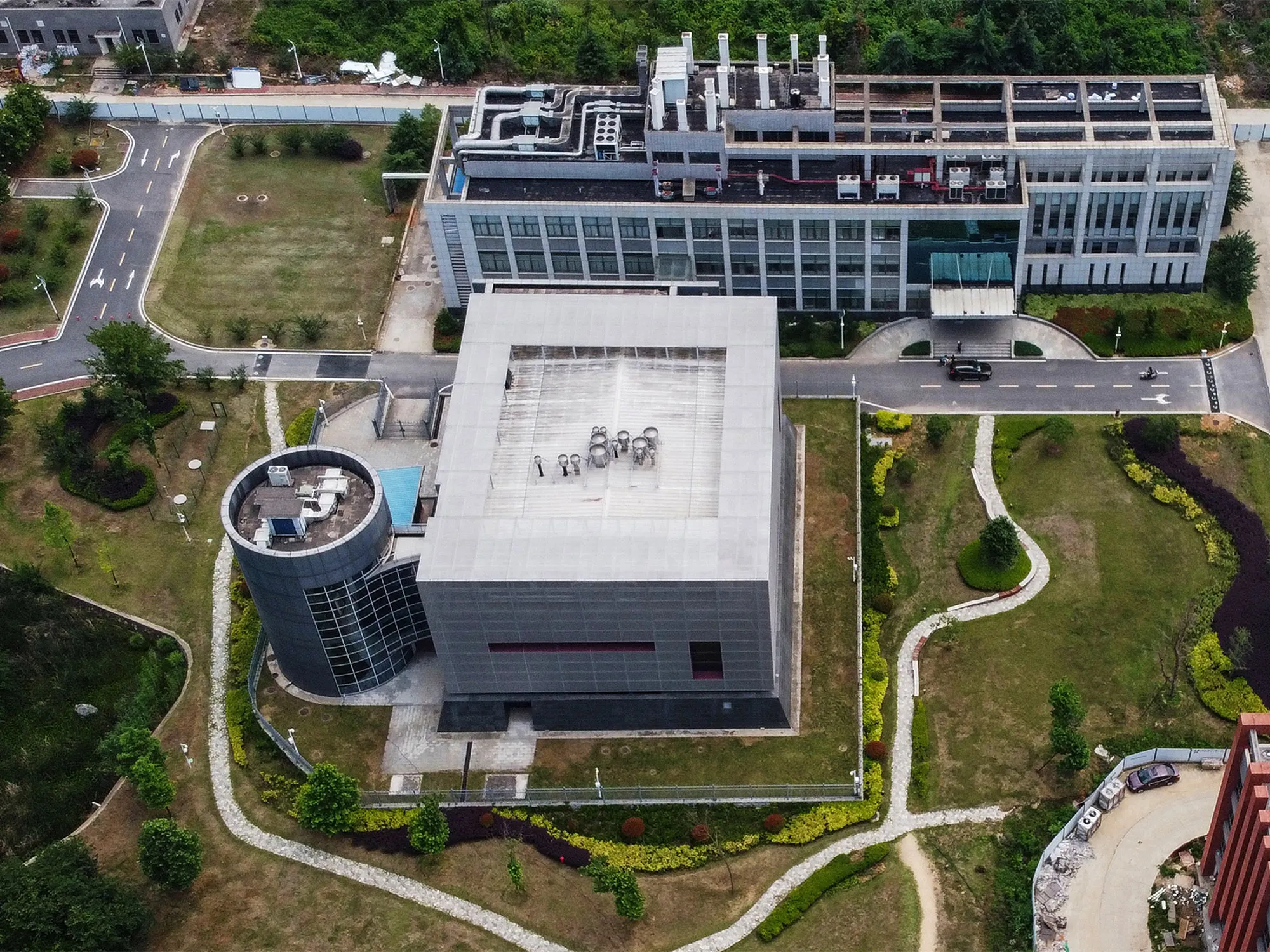 The P4 laboratory on the campus of the Wuhan Institute of Virology.