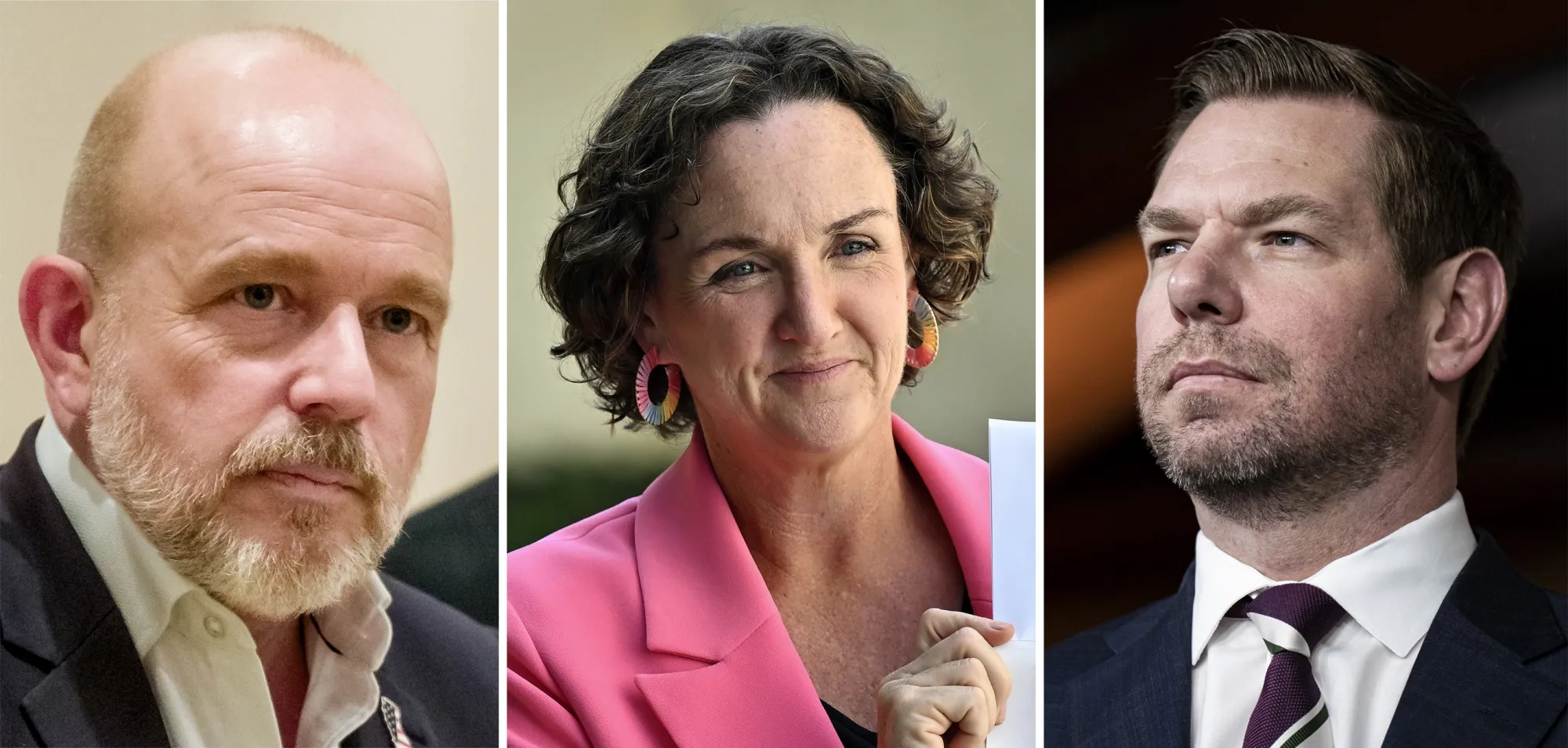 Steve Hilton, Katie Porter and Eric Swalwell