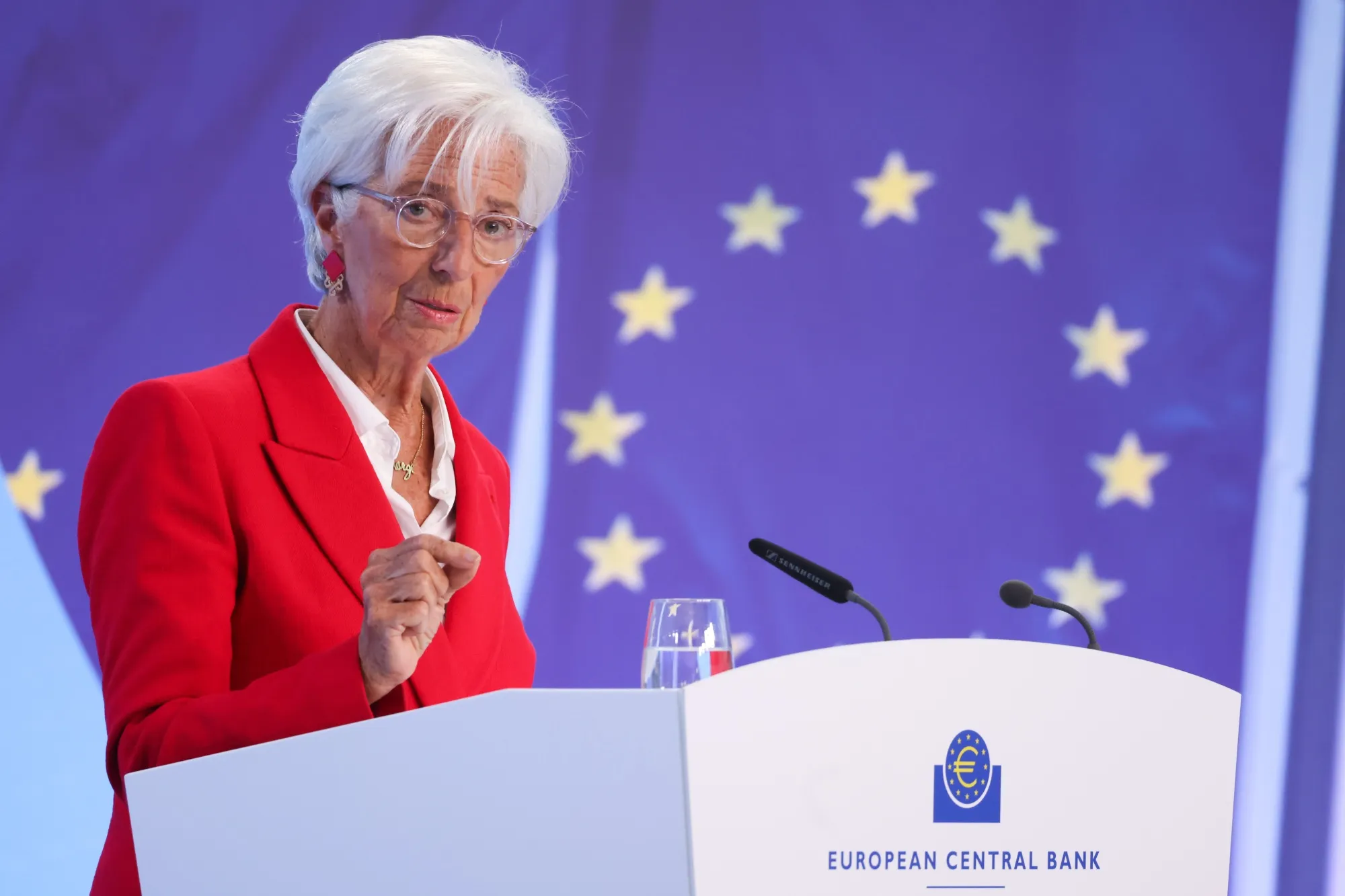 Christine Lagarde at the ECB.