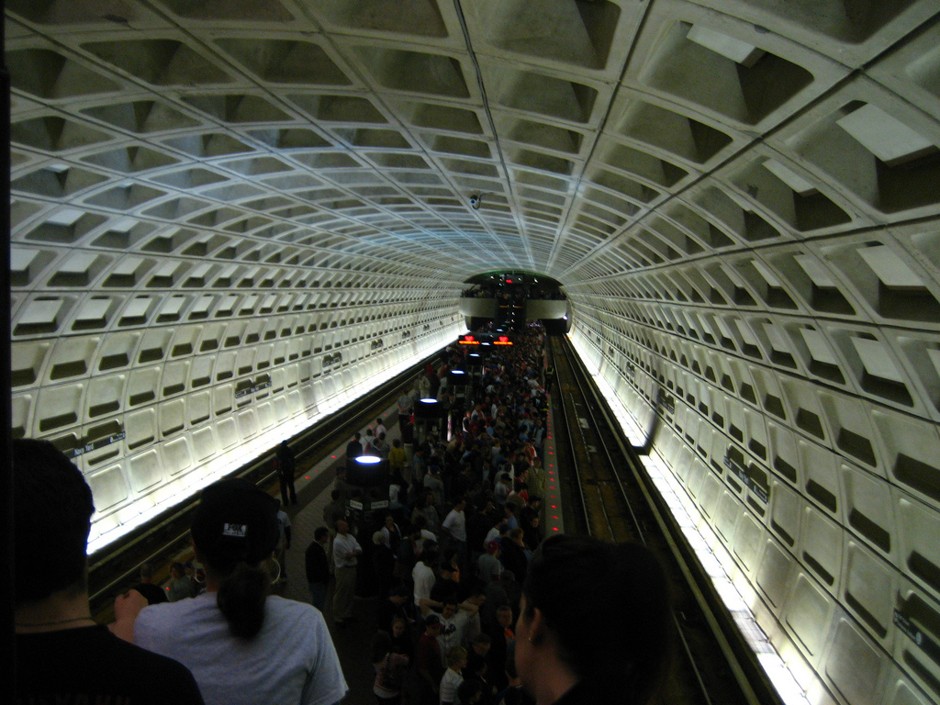 Crowded station platforms: A sight D.C. area travelers have become used to this year.