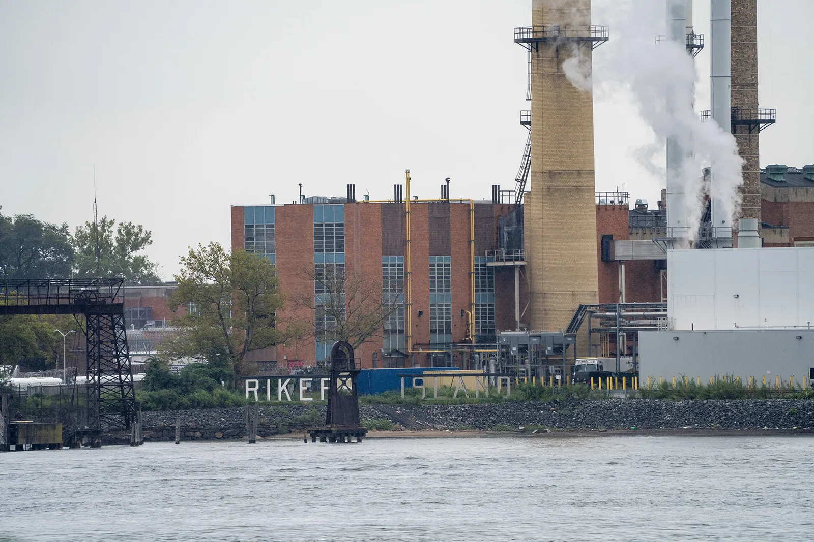 Rikers Island is pictured from the Bronx on&nbsp;Sept. 11, 2022.&nbsp;
