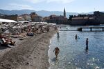 The coastal town of Budva, one of the major tourist spots on&nbsp;Montenegro's Adriatic coast, on Aug.&nbsp;17, 2020.&nbsp;